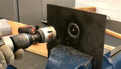 how to cut round hole in sheet metal|lightening holes in sheet metal.